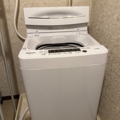 2025年２月購入　5.5kg 洗濯機　ハイセンスの画像