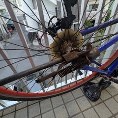 リグ(LIG) クロスバイク 自転車 700C 7段変速 アルミフレーム カラータイヤ カラーリム フロントクイックリリース LIG MOVE ブラック/ホワイト/ホワイト・スカイブルー/ホワイト・レッド/ネイビー・レッドの画像