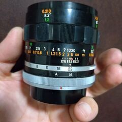 レンズ新品級 超希少　MACRO Canon LENS FL 50mm F3.5の画像