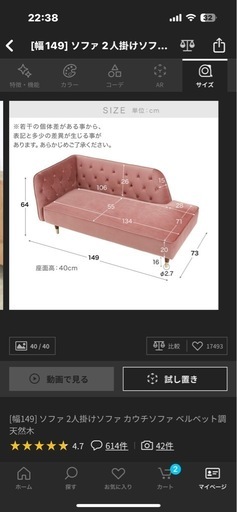 カウチソファー