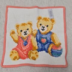 FEILER フェイラー テディベア タオルハンカチ クマ オレンジ どうぶつの画像