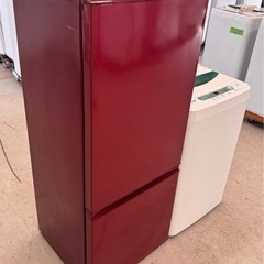2018年製 家電セット 赤い下冷凍冷蔵庫＆4.5kg洗濯機 🚚【配達可能・保証あり】の画像