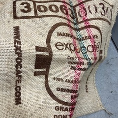 【新品5枚セット】expocafé コーヒー豆輸送用ジュート袋　麻袋の画像