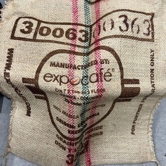 【新品5枚セット】expocafé コーヒー豆輸送用ジュート袋　麻袋の画像