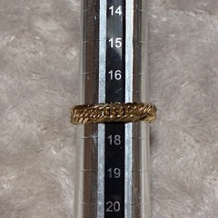 K18 8面トリプル 3.7g 喜平リング 17号の画像