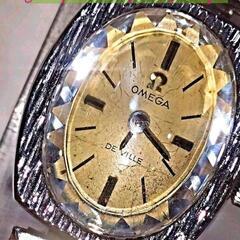 OMEGA　レディース　カットガラスの画像