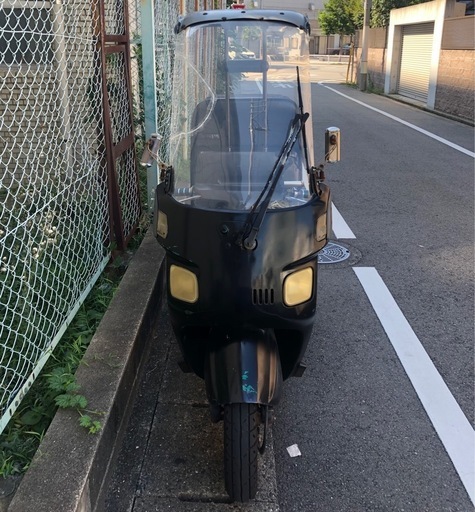 《ジャイロキャノピー》実働 2st ミニカー 2スト TA02 ワイドタイヤ ジャンク バイク ホンダ HONDA ウーバーイーツ wolt出前館 配達用 デリバリー Uber eats　屋根付き