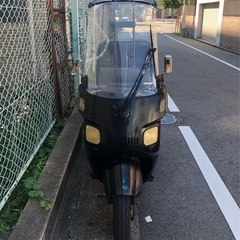 《ジャイロキャノピー》実働 2st ミニカー 2スト TA02 ワイドタイヤ ジャンク バイク ホンダ HONDA ウーバーイーツ wolt出前館 配達用 デリバリー Uber eats　屋根付き の画像