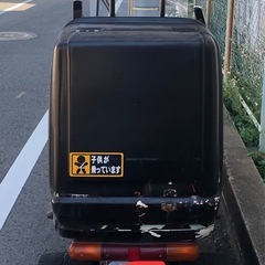 《ジャイロキャノピー》実働 2st ミニカー 2スト TA02 ワイドタイヤ ジャンク バイク ホンダ HONDA ウーバーイーツ wolt出前館 配達用 デリバリー Uber eats　屋根付き の画像