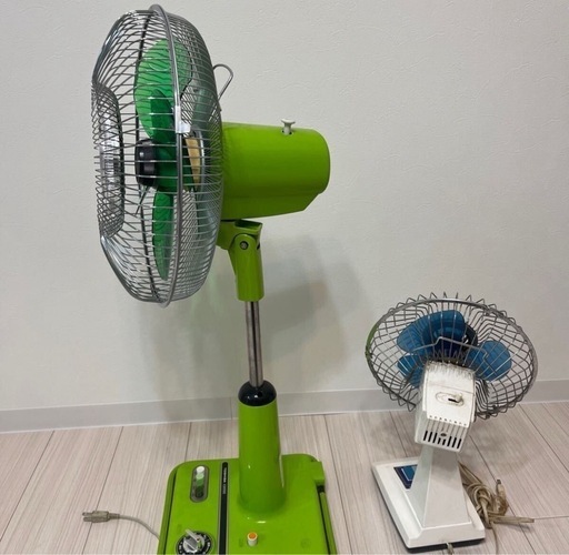 昭和レトロ扇風機 緑 東芝 昭和レトロ 扇風機 インテリア アンティーク 当時物 緑