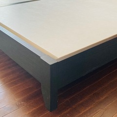 ニトリ　シングルベッド(ブラウン)×2の画像