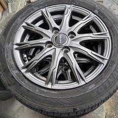 アルミホイール　4本セット　タイヤ付き　　の画像
