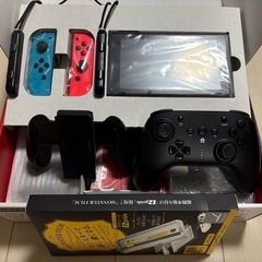 Switch本体セット、リモコン、保護フィルム！の画像