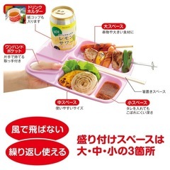【お話中】ワンハンドトレー 5枚組 BBQ 取り皿 仕切りプレートの画像