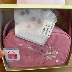新品未使用　着物　浴衣　和小物　バック　ピンクの画像
