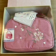 新品未使用　着物　浴衣　和小物　バック　ピンクの画像