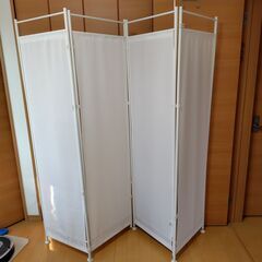 パーテーション　白無地　4枚組み合わせの画像
