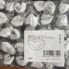 ペーパーショーツとペーパーブラ(使い捨て)の画像
