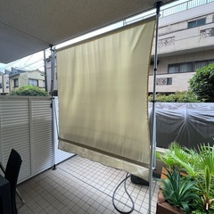 突っ張り式 オーニング 2m テント 日よけ 目隠しにの画像