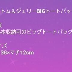 《販売中》新品未使用　トム&ジェリーBIGトートバッグ　ネイビーの画像