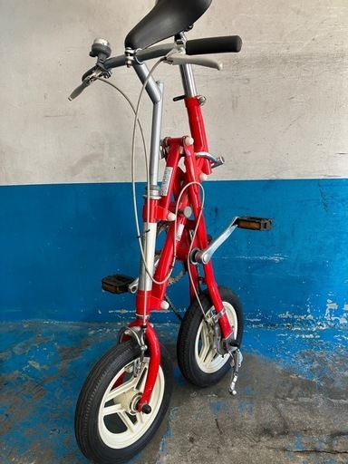 最終値下げ！ブリヂストン 折り畳み自転車トランジットコンパクト赤 トランジットコンパクトの中古が安い！激安で譲ります・無料であげます