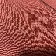 一重　名古屋帯　正絹?　くすみ紫エンジ ユーズド　#123-04の画像