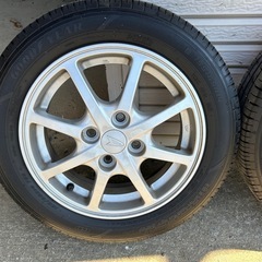 軽四用155/65-14&DAIHATSU純正アルミ 4本セットの画像