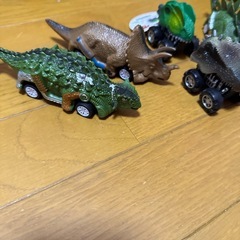 恐竜③車恐竜6体セットの画像