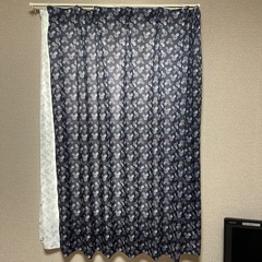 ミッキー柄カーテンの画像