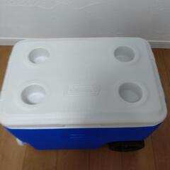 【美品】コールマン ウィール クーラーボックス　ブルー COLEMAN 40QT の画像