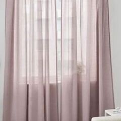売れました。￥800）2m50cm Ikea ピンクベージュカーテン の画像