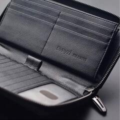Bveyzi レディース財布 長財布 本牛革 カード17枚収納 多機能の画像