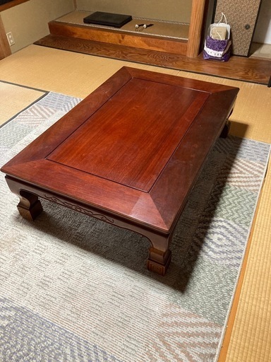 【早い者勝ち】カリモク 座卓 ローテーブル レトロ カリモク家具 カリモク 座卓 幅120cm 座卓テーブル おしゃれ