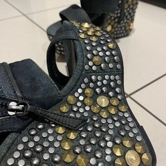 【美品】DIESELスタッズ付きウェッジサンダル 36の画像