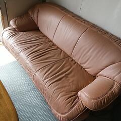 革製ソファセットの画像