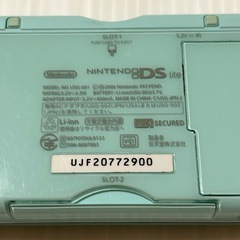 ジャンク品 ニンテンドーDS lite ミントグリーン 本体 USG-001 動作確認済み 携帯ゲーム機の画像