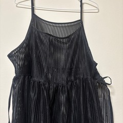 メッシュキャミロングワンピース　4Lの画像
