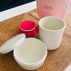luntus 500ml  （8/4迄）保温弁当箱2段 ランチジャー ランチボックス(ピンク）の画像