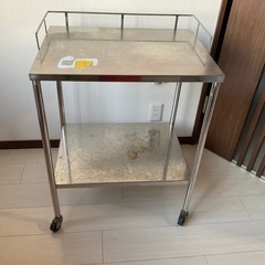 終了しました    スチールワゴン  キャスター付きの画像