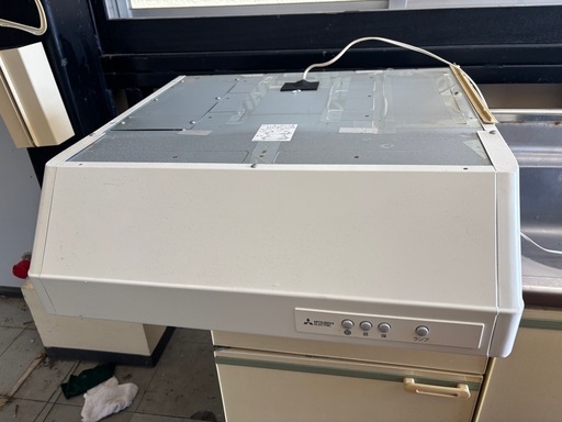 三菱製　浅型レンジフード2021年製