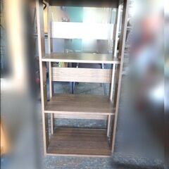  ◆3段木製シェルフ 棚 オープンシェルフ 家具 飾り棚 の画像