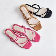 【25-25.5cm】2wayチューブストラップサンダル／Oriental Trafficの画像