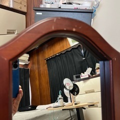 アンティーク風　姿見鏡の画像