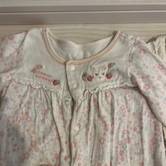 女の子用長袖ロンパース6点セット 3枚からバラ売り可の画像
