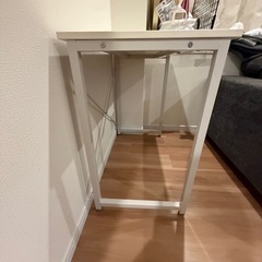 サンワダイレクト シンプルワークデスク 幅80×奥行45cm モニターアーム対応 組立簡単 パソコンデスク 机 PCデスク ホワイト 100-DESKF015の画像