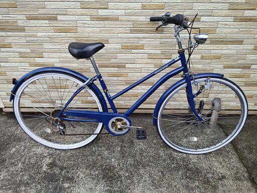 中古自転車 6段変速 27インチ LEDダイナモ 軽整備済み 防犯登録