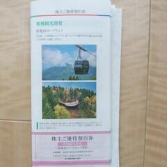 ①   新穂高ロープウェイ割引券2枚　4名様分の画像