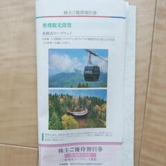 新穂高ロープウェイ割引券2枚　4名様分の画像