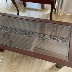 特価！！（定価7万）アジアン家具 CBi アクビー　チーク無垢木製 リビング　センターローテーブル の画像