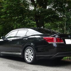 車検満タン クラウンハイブリッド アスリートG 実走行 衝突軽減ブレーキ レーダークルーズ HDDナビ フルセグTV Bluetooth バックモニター スマートキー 黒本革シート シートヒーター シートクーラー HID ETCの画像
